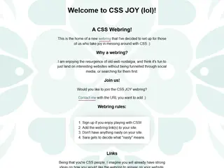 CSS JOY Webring