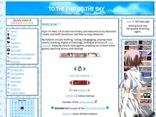 to the end of the sky...