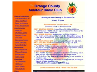 Orange County (California) Amateur Radio Club - Home Page