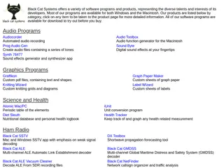 Black Cat Systems - Ham Radio and Audio Software