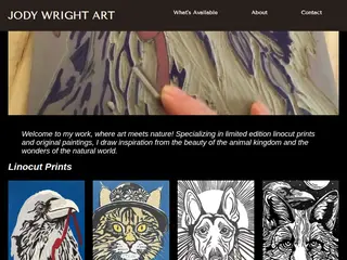 WSG Gallery: Unique Linocut Prints & Art by Jody Wright