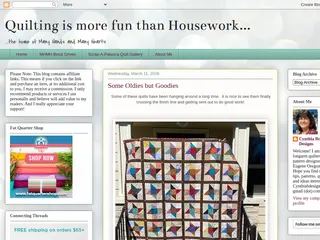 Quilting is more fun than Housework...