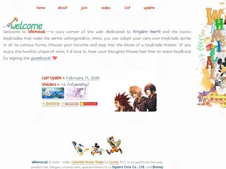 ⌜ w h i m s i c a l ⌟     ◦     keyblade clique