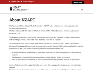 About NZART | New Zealand Association of Radio Transmitters