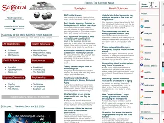 SciCentral: Gateway to the best science news sources