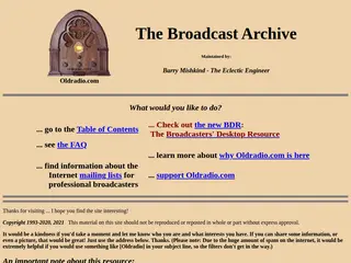 Oldradio.com - Radio History On The Web
