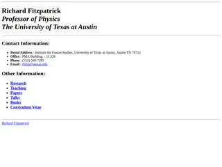 Home Page for Richard Fitzpatrick