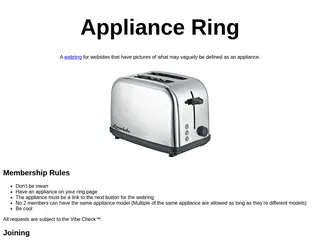 Appliance Ring