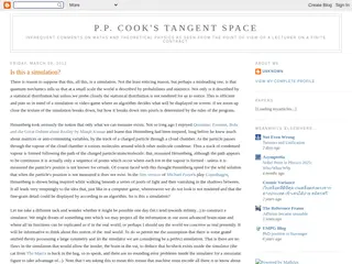 P.P. Cook's Tangent Space