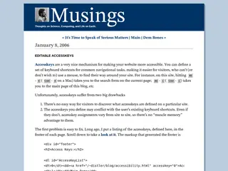 Editable Accesskeys | Musings