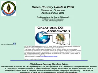 Green Country Hamfest, Inc. - Welcome to our <?php echo getconfigmaster(22);?> Hamfest Page