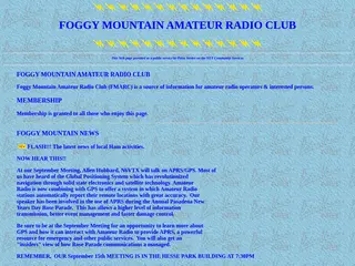 P.V. on the NET - FOGGY MOUNTAIN AMATEUR RADIO CLUB