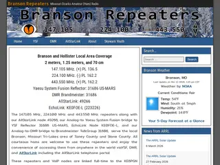 Branson Repeaters – Missouri Ozarks Amateur (Ham) Radio