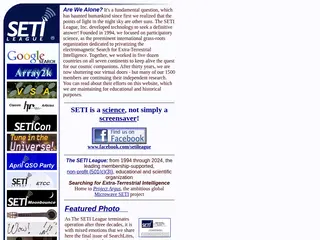 The SETI League: Searching for Extra-Terrestrial Intelligence