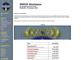 WWCR.com | Home - WWCR Shortwave, Nashville, Tennessee, USA