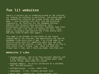 fun lil websites