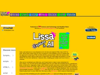 Lissa Explains it All -- HTML Help and Tutorial for Kids