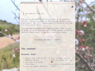 sentimental futurist · Home