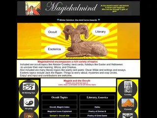 Magick and the Occult: Magickalmind-A Resource on Crowley, Blavatsky, Tarot