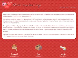 the red bow network     THREE - APPLES . O R G