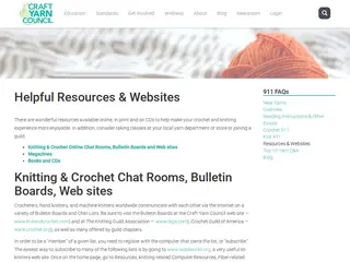 Helpful Resources & Websites | Welcome to the Craft Yarn Council
