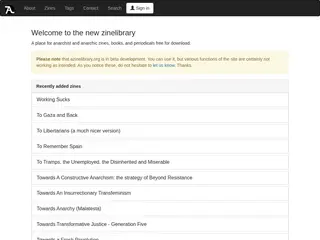 Anarchist Zine Library a zinelibrary reboot