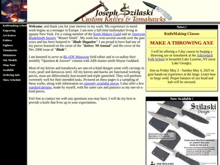 Joseph Szilaski Custom Knives and Tomahawks