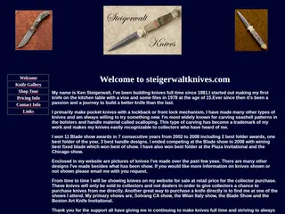 steigerwaltknives.com Welcome