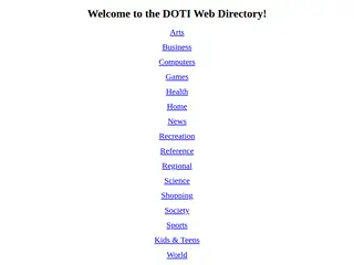 DOTI Web Directory