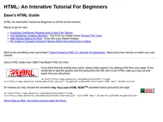 HTML: An Interactive Tutorial For Beginners