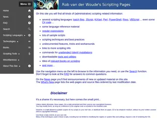 Rob van der Woude's Scripting Pages