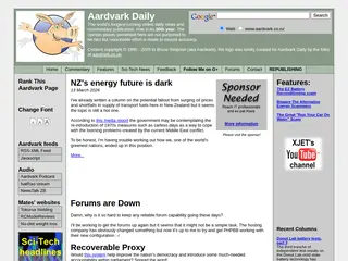 Science and Technology News and Commentary: Aardvark Daily