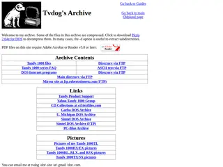 Tvdog's Archive (Home Page)