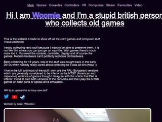 woomie game collection site thing