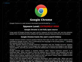 Google Chrome — Spyware Watchdog