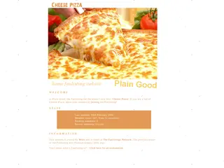 Plain Good: Cheese Pizza Fanlisting