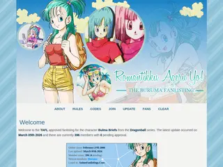 Romantikku Ageru Yo  |  Bulma Briefs Fanlisting  |  Version 6
