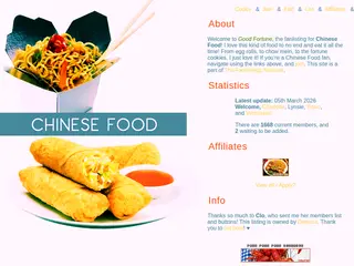 Good Fortune - The Chinese Food fanlisting