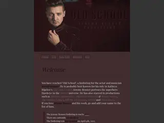[ OLD SCHOOL ] a fanlisting for Jeremy Renner