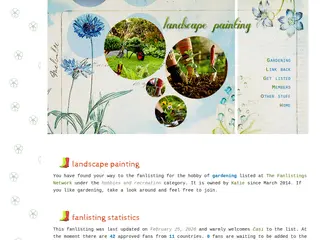 landscape painting // the gardening fanlisting