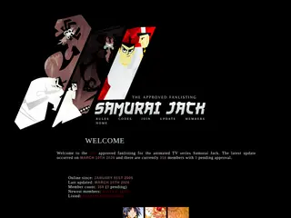       SAMURAI JACK     •     the TFL APPROVED fanlisting  
