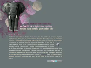 memoria - - - a tribute & fanlisting to elephants
