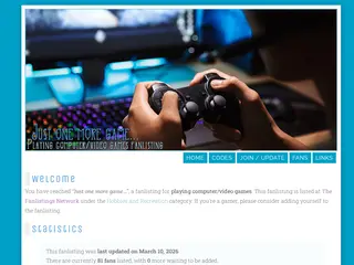 Just One More Game...  ||  Playing Computer & Video Games fanlisting