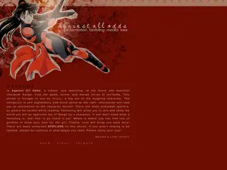 a g a i n s t a l l o d d s - - - - the approved Sango fanlisting, and a tribute