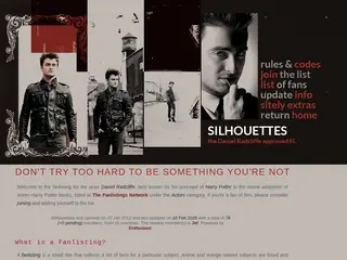       SILHOUETTES                the Daniel Radcliffe fanlisting      