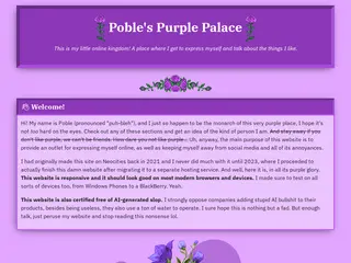 Poble's Purple Palace