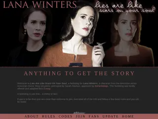 lies are like scars on your soul . . . the Lana Winters fanlisting