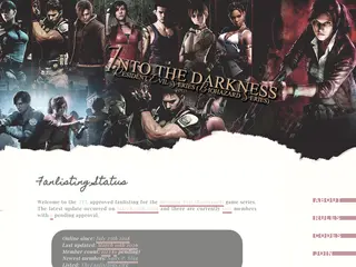 Into The Darkness // The Resident Evil (Biohazard) Series Fanlisting // Version 2