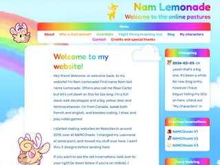 Nam Lemonade's Website