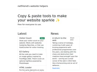 netfriend's website helpers
